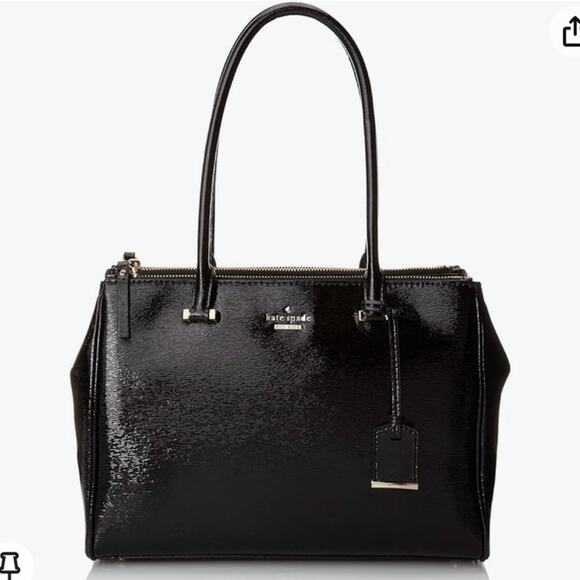 Kate Spade RARE Cedar Street Reena Shoulder Patent Leather Black handbag - Picture 1 of 12